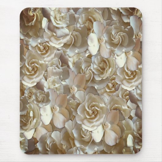 Elegantes Blumenmuster-Rose Petal-Muster Mousepad (Vorne)