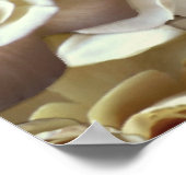 Elegantes Blumenmuster-Rose Petal-Muster Poster (Ecke)