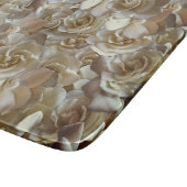 Elegantes Blumenmuster-Rose Petal-Muster Schneidebrett (Ecke)