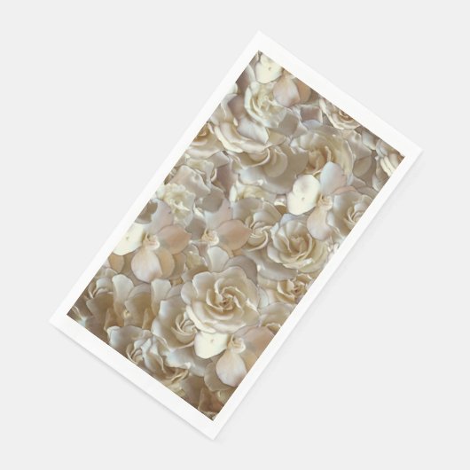 Elegantes Blumenmuster-Rose Petal-Muster Serviette (Ecke)