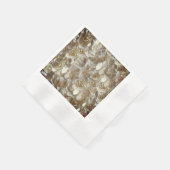 Elegantes Blumenmuster-Rose Petal-Muster Serviette (Ecke)