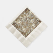 Elegantes Blumenmuster-Rose Petal-Muster Serviette (Ecke)