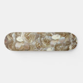 Elegantes Blumenmuster-Rose Petal-Muster Skateboard (Horizontal)