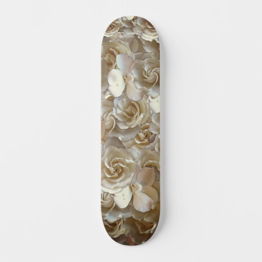 Elegantes Blumenmuster-Rose Petal-Muster Skateboard (Vorderseite)