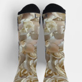 Elegantes Blumenmuster-Rose Petal-Muster Socken (Oben)