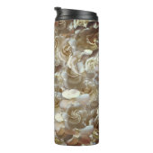Elegantes Blumenmuster-Rose Petal-Muster Thermosbecher (Nach rechts gedreht)