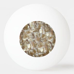 Elegantes Blumenmuster-Rose Petal-Muster Tischtennisball