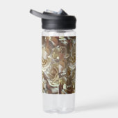 Elegantes Blumenmuster-Rose Petal-Muster Trinkflasche (Rechts)