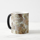 Elegantes Blumenmuster-Rose Petal-Muster Verwandlungstasse (Vorderseite Links)