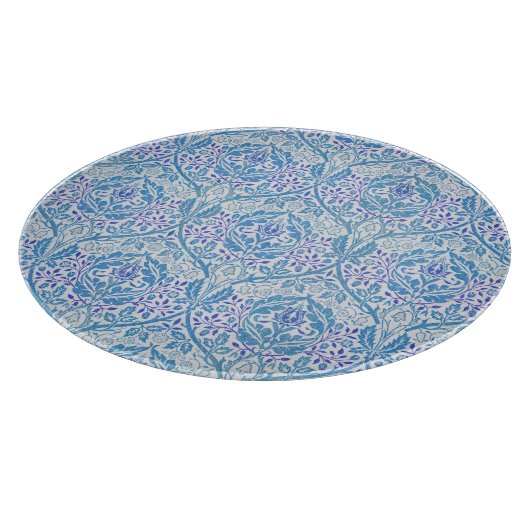 Elegantes Blumenmuster Schneidebrett (Ecke)