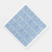 Elegantes Blumenmuster Serviette (Ecke)