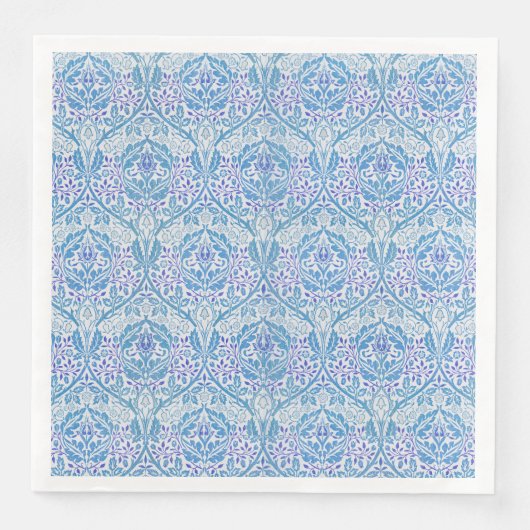 Elegantes Blumenmuster Serviette (Vorderseite)