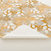 Elegantes Blumenmuster. Sherpadecke (3/4)