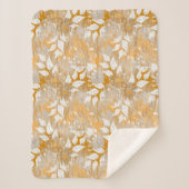 Elegantes Blumenmuster. Sherpadecke (Vorderseite)