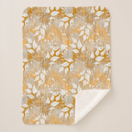 Elegantes Blumenmuster. Sherpadecke