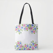 Elegantes Blumenmuster Tasche (Vorderseite)