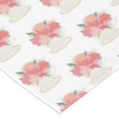 Elegantes Blumenmuster Tischdecke (Schrägansicht)