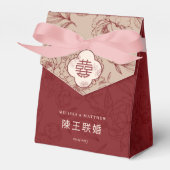 Elegantes Blumenmuster Vielen Dank für Ihre Chines Geschenkschachtel (Vorderseite)