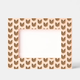 Elegantes Blumenmuster von Tulips Geätzte Rahmen