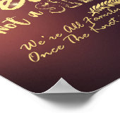 Elegantes Blumenmuster Wählen Sie einen Sitzplatz, Poster (Ecke)