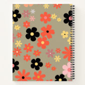 Elegantes BlumenNotebook Notizblock (Rückseite)