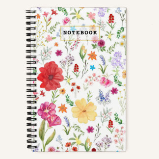Elegantes Blumennotizbuch für Journaling und Notiz Notizblock