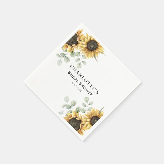 Elegantes Blumenpapier für das Brautparty Serviette (Ecke)