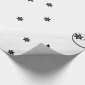 Elegantes Blumenpapier Geschenkpapier (Ecke)