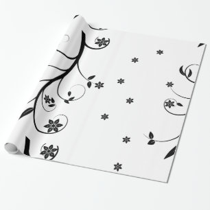 Elegantes Blumenpapier Geschenkpapier