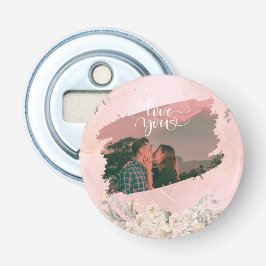 Elegantes Blumenpavillon-Foto Flaschenöffner