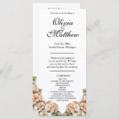 Elegantes Blumenprogramm in weißem Orange (Vorne/Hinten)