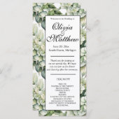 Elegantes Blumenprogramm in weißer Farbe (Vorne/Hinten)