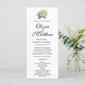 Elegantes Blumenprogramm in weißer Farbe (Stehend Vorderseite)