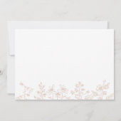 Elegantes Blumenpulver Rosa Geburtstag Dankeschön Dankeskarte (Rückseite)