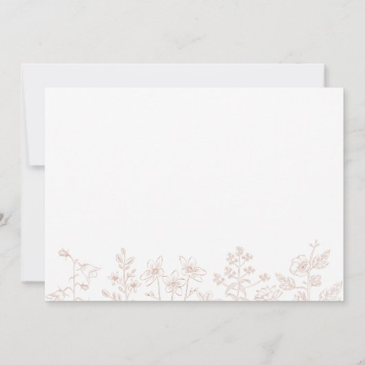 Elegantes Blumenpulver Rosa Geburtstag Dankeschön Dankeskarte (Rückseite)