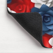 Elegantes Blumenrosa Blumengarten Design Mousepad (Ecke)