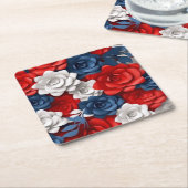 Elegantes Blumenrosa Blumengarten Design Rechteckiger Pappuntersetzer (angewinkelt)