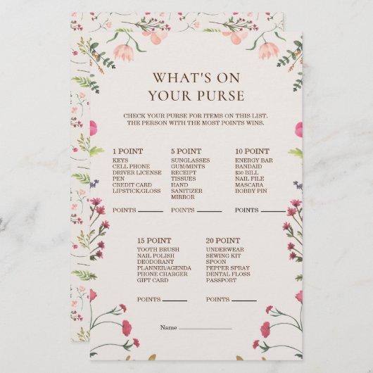 Elegantes Blumenrosa Was auf deinem Handspiel steh (Vorne/Hinten)