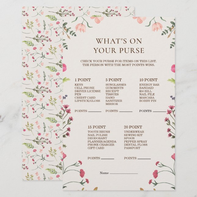 Elegantes Blumenrosa Was auf deinem Handspiel steh (Vorne/Hinten)