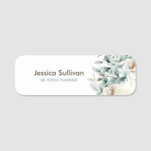 Elegantes Blumenschild