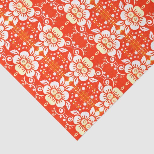 Elegantes Blumenseidenpapier-Gelb Seidenpapier (Ausschnitt)