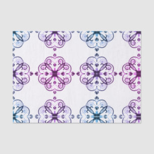 Elegantes Blumenseidenpapier Retro Seidenpapier
