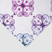 Elegantes Blumenseidenpapier Retro Seidenpapier (Ausschnitt)