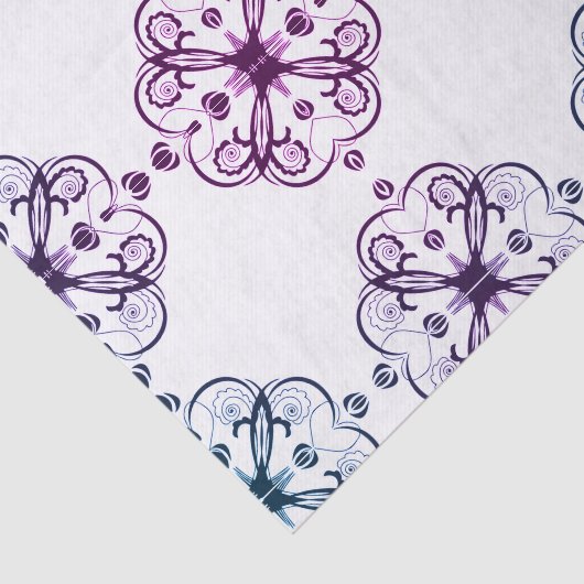 Elegantes Blumenseidenpapier Retro Seidenpapier (Ausschnitt)