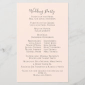 Elegantes Blumenstrauß-Rose Einfaches Hochzeitspro (Rückseite)