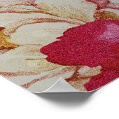 Elegantes Blumenstrauß-Seekarten Poster (Ecke)