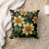 Elegantes Blumenwirbelkissen Kissen (Decke)