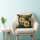 Elegantes Blumenwirbelkissen Kissen (Stuhl )