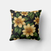 Elegantes Blumenwirbelkissen Kissen (Rückseite)