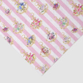 Elegantes Blumenzeckenpapier Seidenpapier (Detail)